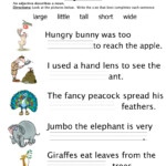 Adjective Worksheets For Grade 1