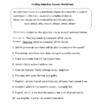 Adjective Worksheets For Grade 6