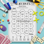 Adjectives Board Game Fun ESL Worksheet For Children Adjectives