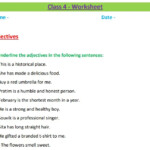 Adjectives Class 4 Worksheet Fill In The Blanks With Possessive