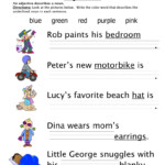 Adjectives Colors Worksheet Have Fun Teaching