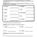 Adjectives er Worksheet 1