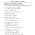 Adjectives Fifth Grade Grammar Worksheets For Grade 5 Canvas canvaskle