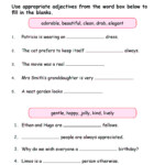 Adjectives Worksheet Grade 3 www grade1to6 In 2021 Adjective