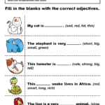 Adjectives Worksheets And Exercises