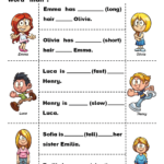 Adjectives Worksheets And Exercises