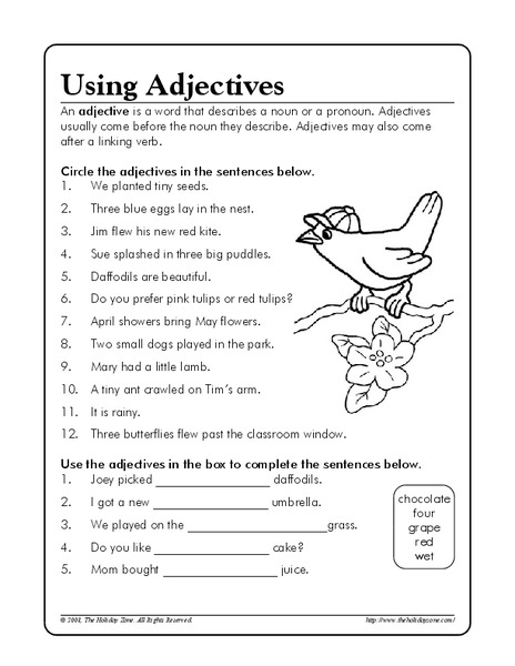 Adjectives Worksheets For 6th Grade Worksheets Master