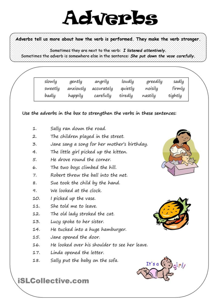 ADVERBS English Grammar Worksheets Grammar Worksheets English Grammar