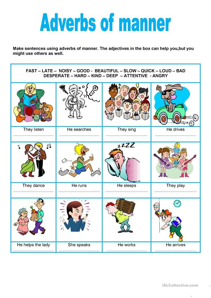 Adverbs Of Manner English ESL Worksheets For Distance Learning And 