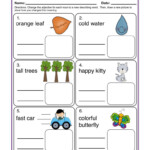 Change The Adjective Worksheet Have Fun Teaching