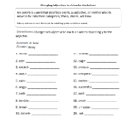 Changing Adjectives To Adverbs Worksheets Context Clues Worksheets