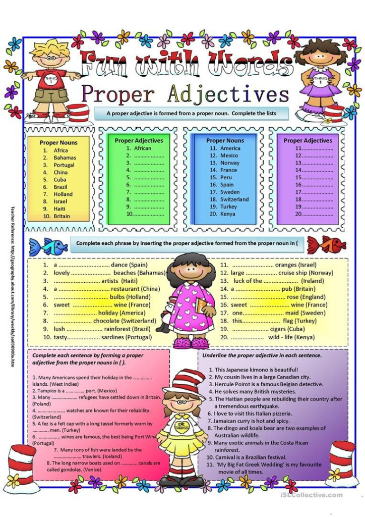 Collective Nouns Worksheet Proper Nouns Worksheet Possessive Nouns 