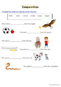 One-syllable Adjectives That Compare Worksheet Pdf ...