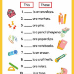 Demonstrative Adjectives And Pronouns Demonstratives Worksheets