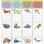 Describing Animals adjectives Gene English ESL Worksheets Pdf Doc