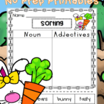 Easter Adjectives Activities Kindergarten Worksheets Sight Words