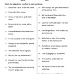 Find Adjectives Worksheet