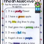 Find An Adjective Worksheet Adjective Worksheet Grammar Worksheets