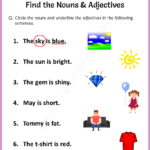 Find the nouns adjectives worksheet 2 Your Home Teacher