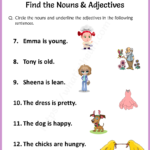 Find the nouns adjectives worksheet 3 Your Home Teacher
