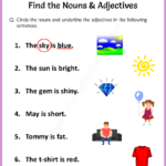 Find The Nouns Adjectives Worksheets For Grade 1 1 1 2021 Your