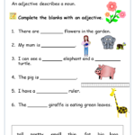 Free Adjectives Worksheet