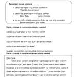 Fun With Commas Worksheets Transition Words Spelling Worksheets Commas