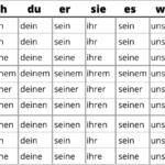 German Possessive Adjectives German With Laura