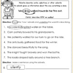 Grade 4 Worksheet On Adverbs