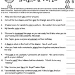 Grammar Worksheets Nouns Verbs And Adjectives Free Printable