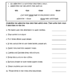 Identifying Adjectives Worksheet Db excel