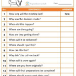 Interrogative Adverb Worksheet English Grammar Rules Learn English