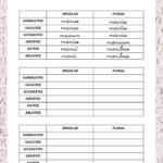 LATIN Fourth Declension Nouns Worksheet In 2020 Nouns Worksheet