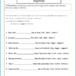 Limiting Adjectives Worksheet Grade 1