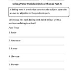 Linking Verbs And Predicate Adjectives Worksheets Free Printable