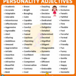 List Of 150 Useful Personality Adjectives In English My English Tutors