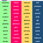 List Of Adjectives For Kids Pdf 1000 Adjectives For Kids English