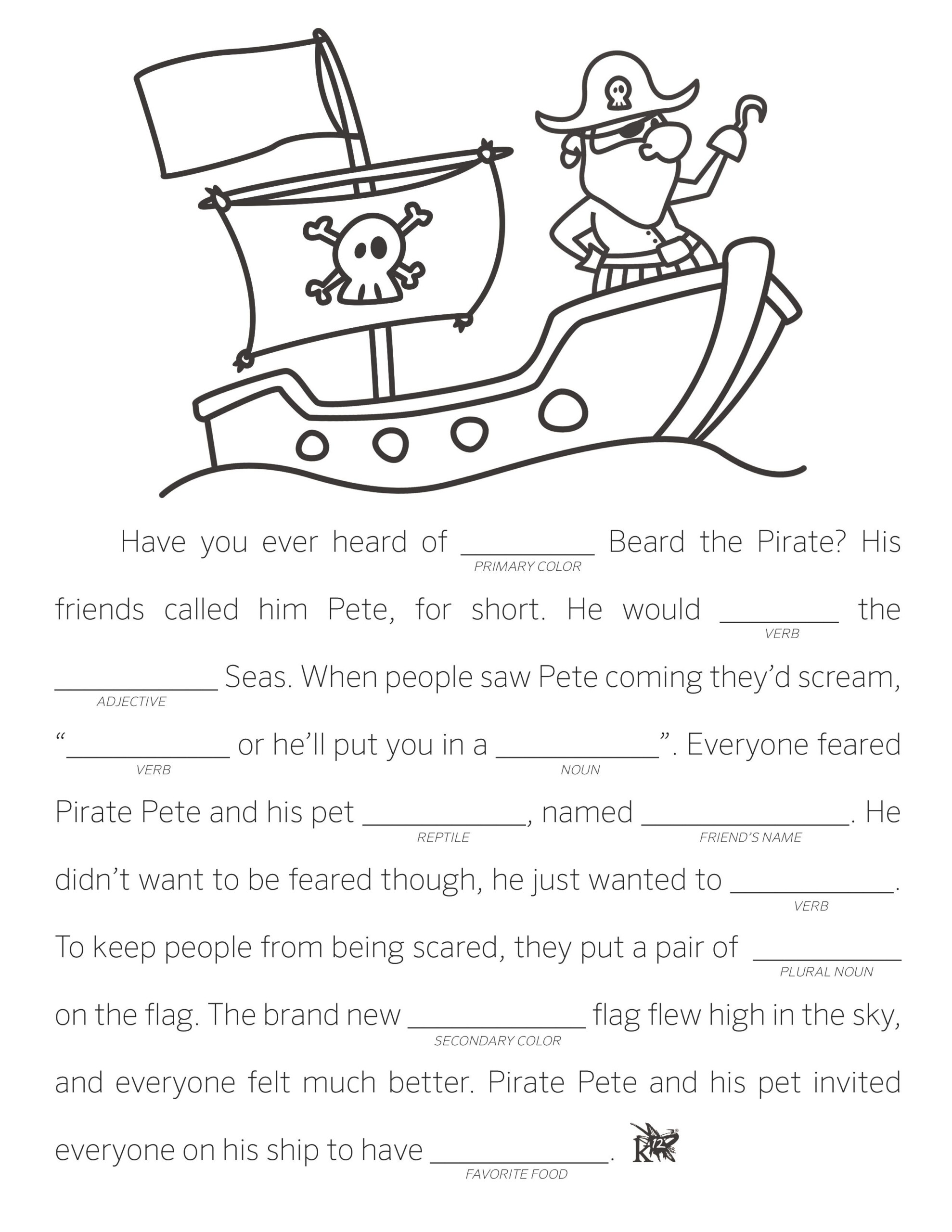 Mad Libs Are A Fun Way To Practice Language Arts Skills Free