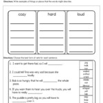 Noun Adjective And Verb Worksheet By Teach Simple