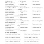 Order Of Adjectives Online Worksheet For Grade 5 You Can Do The