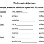 Part A Following The Example Make The Adjectives Agree With The Nouns