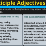 Participle Adjectives Exercises Pdf Archives School Lead