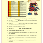 Personality Adjectives Worksheet