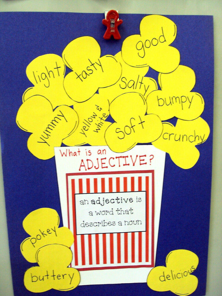 Popcorn Adjectives So Cute Adjectives Adjectives Activities Do A Dot