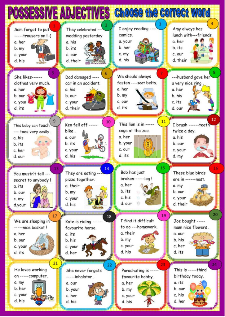 Possessive Adjectives Interactive And Downloadable Worksheet You Can 