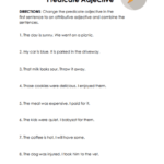 Predicate Adjectives Worksheets 15 Worksheets