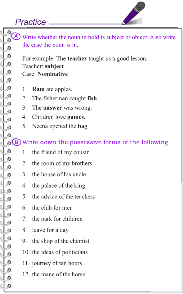 Predicate Noun Worksheets With Answers