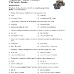 Prepositional Phrase Worksheet With Answers