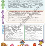 Pronoun Or Adjective ESL Worksheet By Nuria08