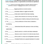 Proper Adjectives Worksheets ReadingVine